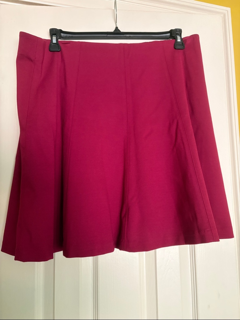 LOFT Cranberry Stretch Waist Skirt